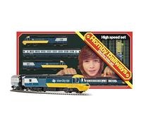 Hornby Train Set - R1289M BR High Speed Retro Analogue Set OO Gauge Locomotives Model Railway Sets, Starter Electric Train Kits - Diesel Engine Building Kits