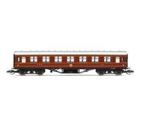 TT:120 Hornby Coach Car - TT4008 LMS 57' Corridor Third, 1716 - Era 3 Train Toy, TT Gauge Carriage for Train Set, Rolling Stock Models for Adults - 1:120 Scale Model Gift