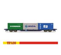 Hornby TT TT6032 Touax KFA Container Wagon with 3x20 Containers