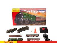 Hornby TT:120 TT1002M The Easterner TT Gauge Model Railway Train Set | Analogue Starter Electric Train Kit with LNER A4 Steam Locomotive & 3 BR Maroon Mk1 Coaches, Compact 1:120 Scale, Ages 14+