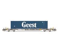 Hornby TT:120 TT6033 TOUAX Sffgmss IFA Wagon GEEST 45ft Container