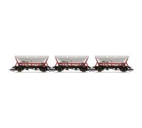 Hornby TT120 Hopper Wagons TT6036 EWS HFA - Triple Pack with Canopy
