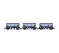 Hornby TT:120 TT6049 CDA Hopper, ECC, No.375081, 375043, 375018, Triple Pack Wagons Model Railway