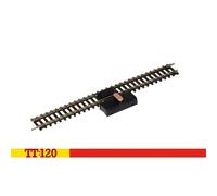 Hornby Power Connecting Track TT8001 – TT:120 Extra 166mm Track (1x) for Model Railway Brown