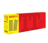 Hornby TT120 TT8030 TT Gauge Track Pack 1 - Extra Pieces for Model Railway Sets, Toy Train Track Pieces, Includes: 1 x TT8008, 1 x TT8007, 5 x TT8002, 1 x TT8010 - Hobbies for Men - Scale 1:120