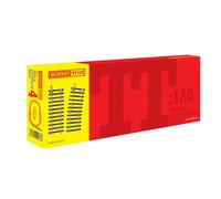 Hornby TT:120 TT8033 TT Gauge Track Pack 4 - Extra Pieces for Model Railway Sets, Toy Train Track Pieces, Tracks: 2 x TT8006 1 x TT8007 1 x TT8009 2