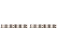 Hornby - TT:120 TT8037 TT Gauge Extended Half Straight Track - Extra Pieces for Model Railway Sets, Toy Train Parts, Includes: 1 x Extended Track Piece - Hobbies for Men - Scale 1:120 (Pack of 2)