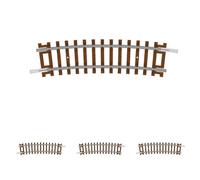 Hornby TT Gauge Half Curve, 310mm, 2nd Radius 15°, TT Model Railway Track, Brown, 1:120 Scale, Extra Track Pieces for Model Railway Sets (Pack of 4)