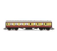 Hornby TT, TT4038A, BR 57' Brake Third, M5598M-Era 4, Railway, Rolling Stock-Coaches, Red & Cream, One Size