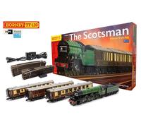 Hornby Train Set - The Scotsman Digital TT Gauge Model Railways Set, Sound Fitted Starter Electric Model Train Kits with App Control - Steam Engine Model Building Kits, 1:120 Scale Model Train Gifts