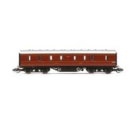 TT:120 Hornby Coach Car - TT4010 LMS 50’ Passenger Brake, 31236 - Era 3 Train Toy, TT Gauge Carriage for Train Set, Rolling Stock Models for Adults - 1:120 Scale Model Gift