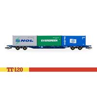 Hornby Tt6032 Touax Kfa Container Wagon With 3X20 Containers Rolling Stock Wagon