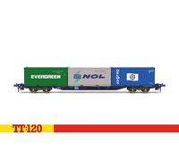 Hornby TT TT6032 Touax KFA Container Wagon with 3x20 Containers