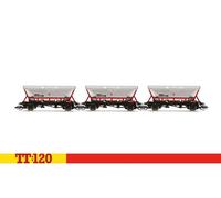 Hornby TT6036 TT Gauge Triple Pack HFA Hoppers With Canopy EWS