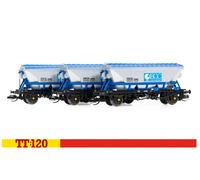 Hornby TT6049 ECC CDA Hopper Wagon Triple Pack - TT:120 SCALE