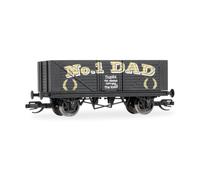 Hornby TT:120 No.1 Dad Father's Day Open Wagon, Satin Black, 1:120 Scale, Ages 14+ Model Railway Rolling Stock