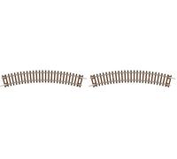 Hornby TT8003 TT Gauge Curve - 1st Radius 30° - Extra Track Pieces for Model Railway Sets, Toy Train Track Pieces, Includes: 1x 267mm 1st Radius Curve - Hobbies for Men - Scale 1:120 (Pack of 2)