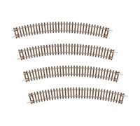Hornby TT8005 TT Gauge Curve - 3rd Radius 30° - Extra Track Pieces for Model Railway Sets, Toy Train Track Pieces, Includes: 1x 353mm 3rd Radius Curve - Hobbies for Men - Scale 1:120 (Pack of 4)