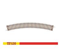 Hornby TT8005 TT Gauge Curve - 3rd Radius 30° - Extra Track Pieces for Model Railway Sets, Toy Train Track Pieces, Includes: 1x 353mm 3rd Radius Curve - Hobbies for Men - Scale 1:120