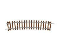 Hornby TT8017 TT Gauge Half Curve - 4th Radius 15° - Extra Track Pieces for Model Railway Sets, Toy Train Track Pieces, Includes: 1x 396mm 4th Radius Haf Curve - Hobbies for Men - Scale 1:120