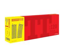 Hornby TT120 TT8030 TT Gauge Track Pack 1 - Extra Pieces for Model Railway Sets, Toy Train Track Pieces, Includes: 1 x TT8008, 1 x TT8007, 5 x TT8002, 1 x TT8010 - Hobbies for Men - Scale 1:120