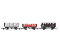 Hornby R60103 Triple Wagon Pack, B.W & Co, J. James & Co. & Newstead Colliery - Era 3 Railway - Rolling Stock Wagons & Wagon Packs