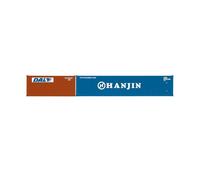 Hornby Wagons - R60128 DAL & Hanjin, Container Pack, 1 x 20' and 1 x 40' Containers - Era 11 Train Toy, 00 Gauge Wagons & Freight for Train Set, Models for Adults - 1:76 Scale Model Gift