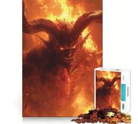 Horned Devil 1000 Piece Jigsaw Puzzle for Adults Stress Relief Play Anxiety Relief Hard Challenge Wall Art (38x52cm)
