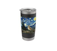 Horned Lark Starry Night Horned Lark Stainless Steel Insulated Tumbler