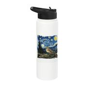 Horned Lark Starry Night Horned Lark Stainless Steel Insulated Water Bottle