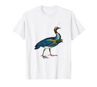 Horned Screamer Bird Art By Charles Dessalines D'orbigny T-Shirt