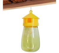 Hornet and Wasp Trap, Catcher, Reusable Weatherproof and Fruit Fly Trap, Lightweight Hanging Outdoor Mechanism for Garden, Farm, Patio, Sch