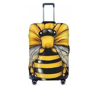 Hornet Black Cow Lattice Countryside Elastic Travel Luggage Cover Suitcase Protector, Print Suitcase Baggage Cover Anti-Scratch