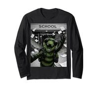Hornet Last Day of School Summer Break Funny Green Selfie Long Sleeve T-Shirt