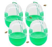 Hornet Trap, Hornet Trap, 4PCS Wasp Traps Outdoor Hanging, One-Way Entry Bee for Outside, Reusable Plastic Bee Traps
