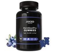 HornGoatPro Gummies - 60 Gummies Blueberry Flavour - with Added TongAliExtract, Maca Root, L-Arginine for Maximum Effect - Vegan, Non GMO, Gluten Free and Low Sugar - for Vitality