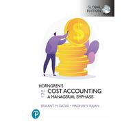 Horngren's Cost Accounting, Global Edition by Madhav Rajan (Paperback Book)