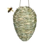 Hornis Nest Decoy, Artificial Wasp Nest for Natural , Handwoven Outdoor for Garden and Farm, Effective Bee for Patio, Orchard and