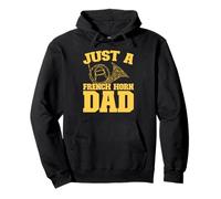 Hornist Marching Band - Instrument Just A French Horn Dad Pullover Hoodie