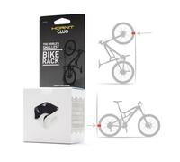 Hornit CLUG Bike Rack Wall Mounted | 5 Sizes | Easy To Install | MTB Plus, White/Orange