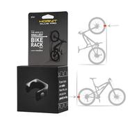 Hornit CLUG PRO | Wall Mounted Bike Rack | plus | Secured by FIDLOCK Strap | Easy To Install, Graphite | Black, plus 70-81mm (2.75 - 3.2'')