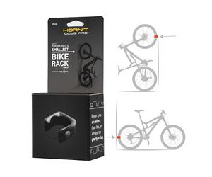Hornit CLUG PRO | Wall Mounted Bike Rack | plus | Secured by FIDLOCK Strap | Easy To Install, Graphite | Black, plus 70-81mm (2.75 - 3.2'')