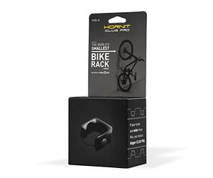 Hornit CLUG PRO | Wall Mounted Bike Rack | Secured by FIDLOCK Strap | Easy To Install, Graphite | Black, mtb XL 58-69mm (2.3 - 2.7'')