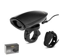 Hornit dB140 Bike Horn, 140 dB, Two Sound Modes, IP44, V3, Adult Bikes | IP44 splash resistance, mounts for 22-26 mm or 31.8 mm round handlebars and a piercing or horn sound setting.