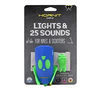 Hornit Mini Front Light + Bell - Green/Blue