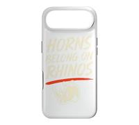 Horns Belong On Rhinos Funny Conservation Wildlife Lover Case for iPhone Air