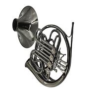 Horns Black Nickel-plated Surface Of Double-row Split French Horn From B Flat To F Wind Instrument