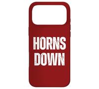 Horns Down Football Rivalry Red Case for iPhone 17 Pro Max