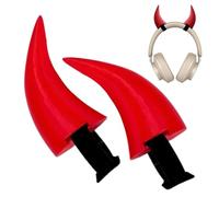 Horns for Headphones - 3D Printed Head-Mounted Headset Accessories | Cute Headset Attachment - for Women Men Adults Students Travelers Runners Music Lovers Streamers Working Studying Live Streaming