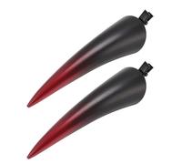 Horns Hairpin Lightweight Safe Lifelike Horns Hair Clips Halloween Party Cosplay Makeup (Red)